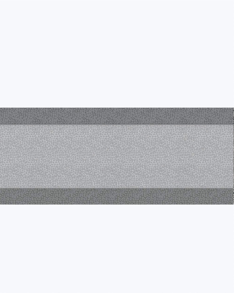 Tappeto Passatoia Antiscivolo e Antimacchia in PVC con Stampa Bourbon Grigio