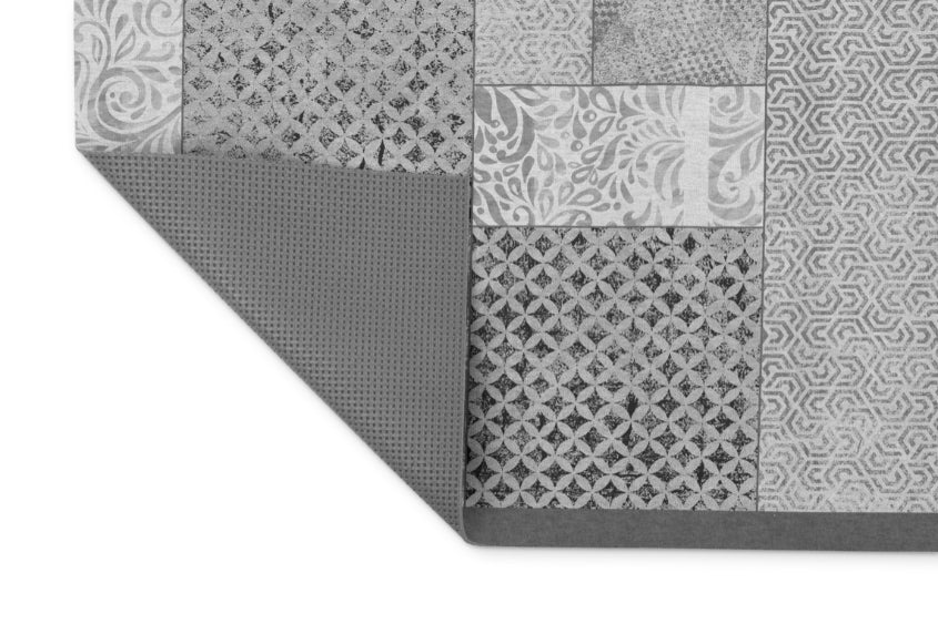 Tappeti Cucina Moderni e Antiscivolo | Passatoie PVC Patchwork Grigio