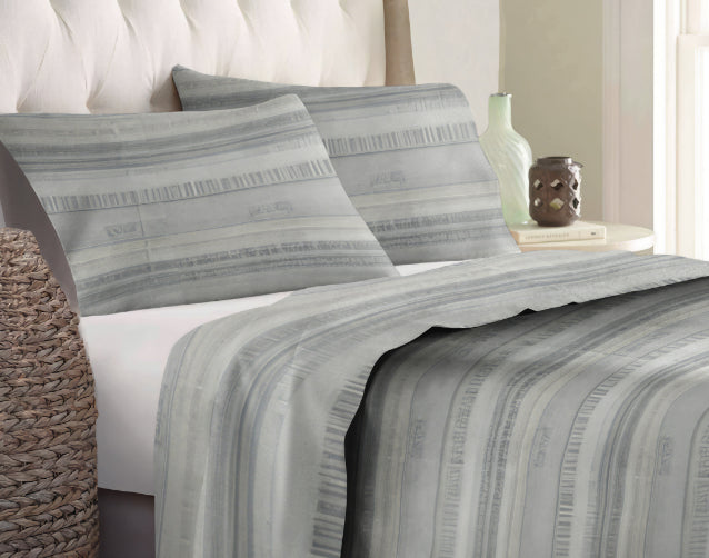 Set lenzuola in Flanella con Trattamento Antipilling - Grigio Matrimoniale