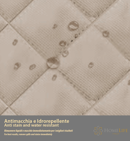 Copridivano Trapuntato in Cotone con Retro Antiscivolo | Fantasia Cuori Appesi
