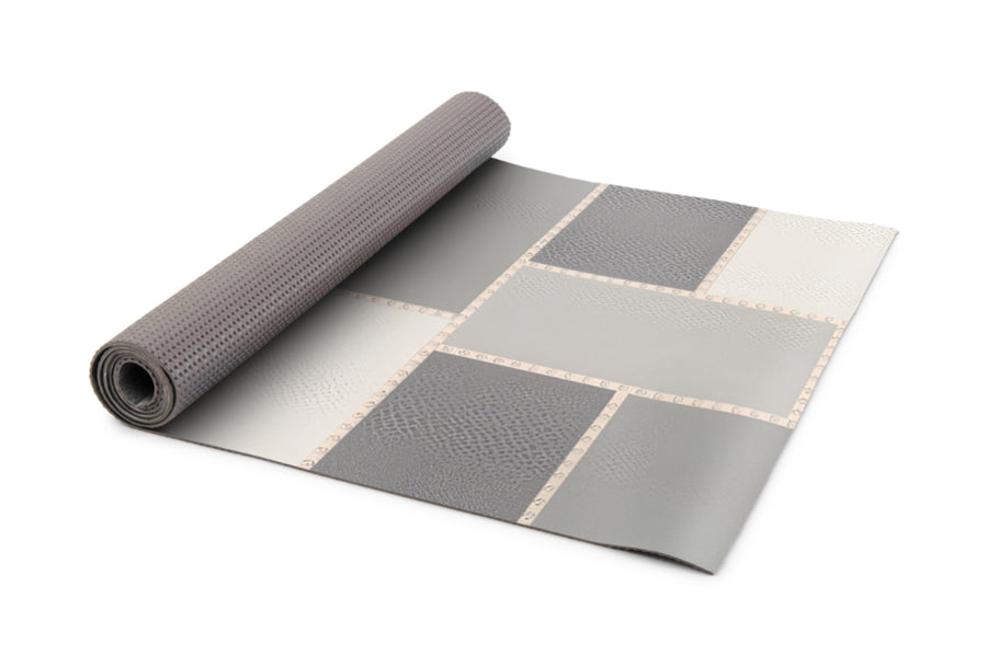 Tappeti Cucina Moderni e Antiscivolo | Passatoie PVC #61.MOSAICOGRIGIO