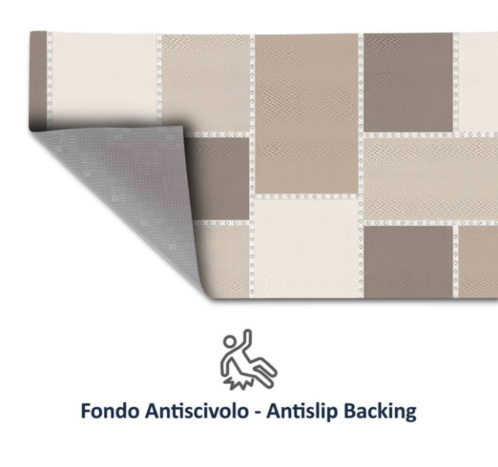 Tappeti Cucina Moderni e Antiscivolo | Passatoie PVC #60.MOSAICOTORTORA