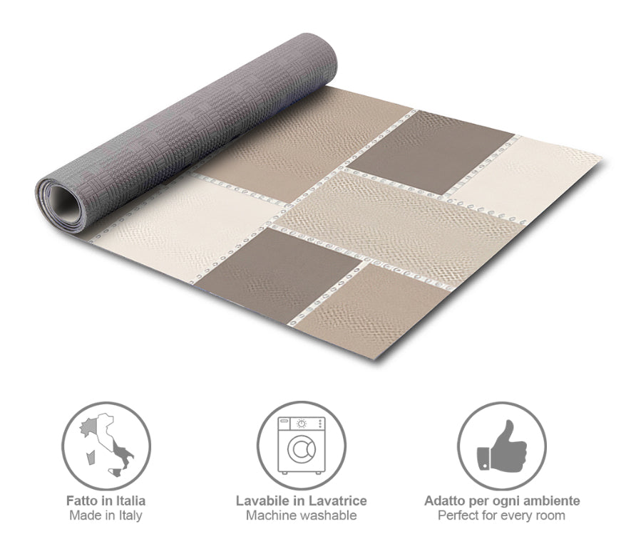 Tappeti Cucina Moderni e Antiscivolo | Passatoie PVC #60.MOSAICOTORTORA