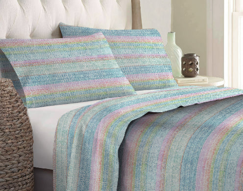 Set lenzuola in Flanella con Trattamento Antipilling - Multicolore Matrimoniale