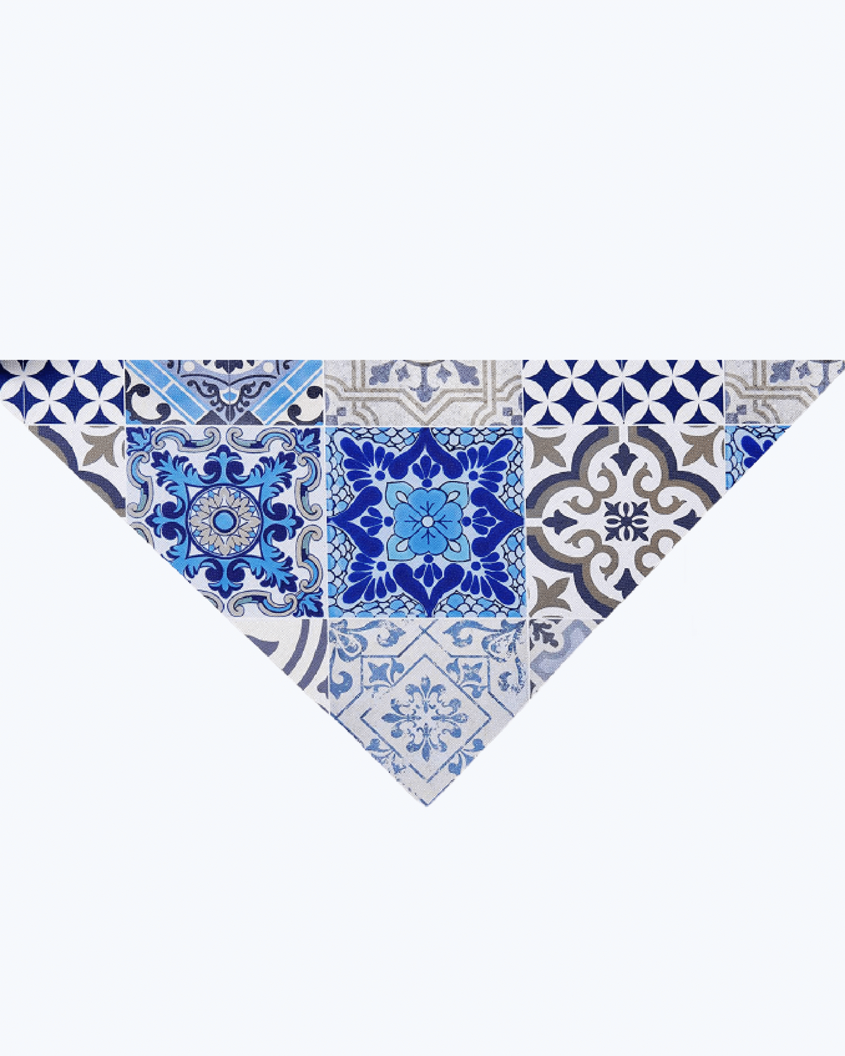 Tappeto Passatoia Antiscivolo e Antimacchia in PVC Stampa Maiolica Blu