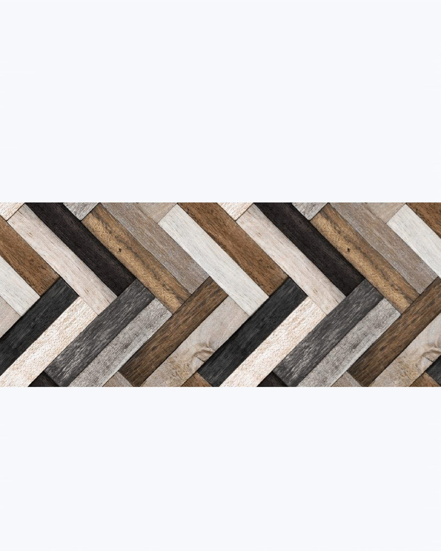 Tappeto Passatoia Antiscivolo e Antimacchia in PVC Stampa Parquet
