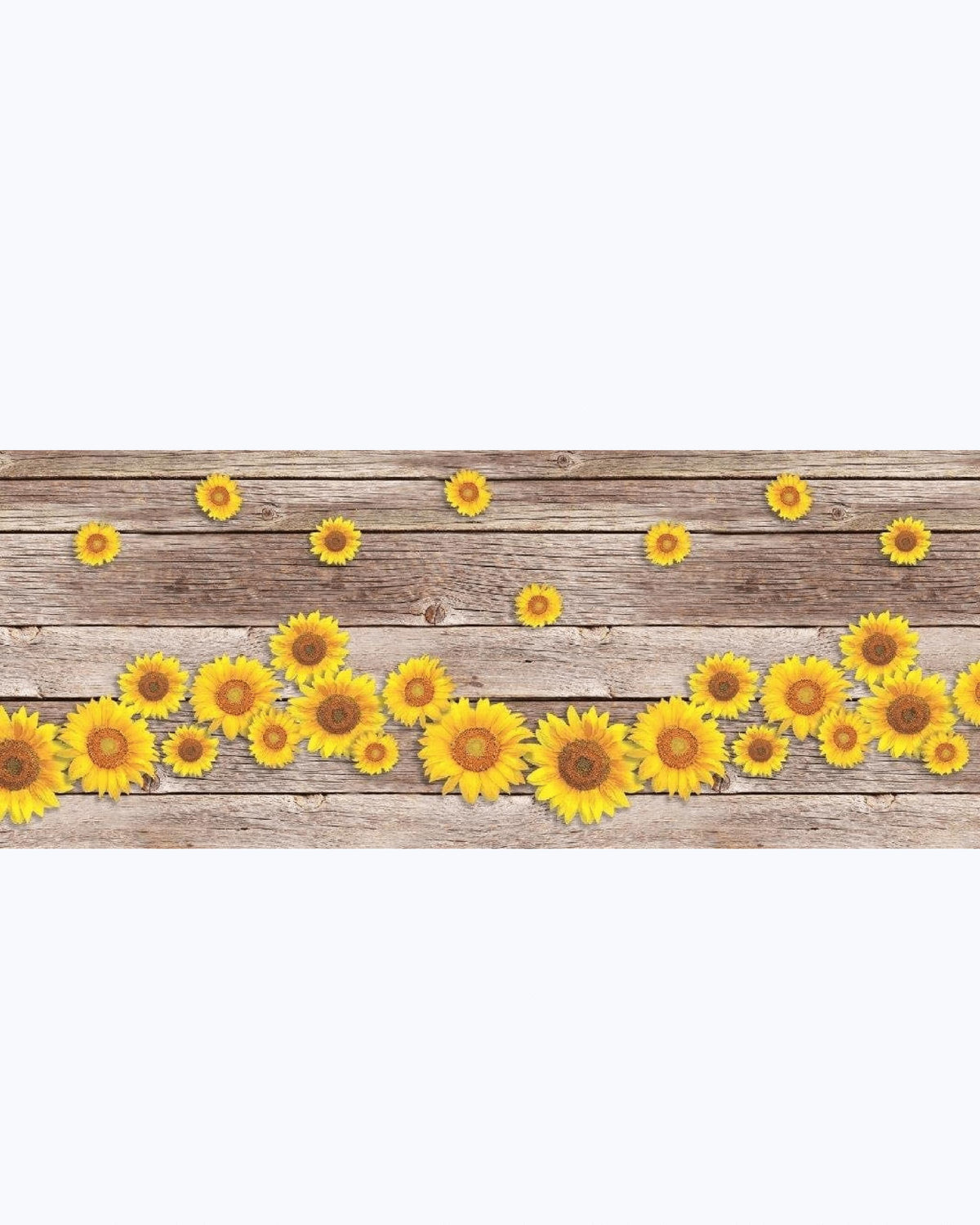 Tappeto Passatoia Antiscivolo e Antimacchia in PVC con Stampa Girasoli 52X500