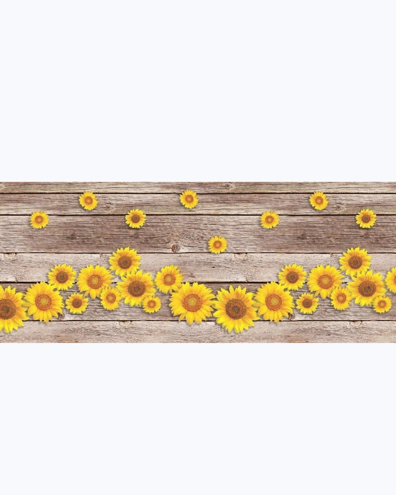 Tappeto Passatoia Antiscivolo e Antimacchia in PVC con Stampa Girasoli 52X500