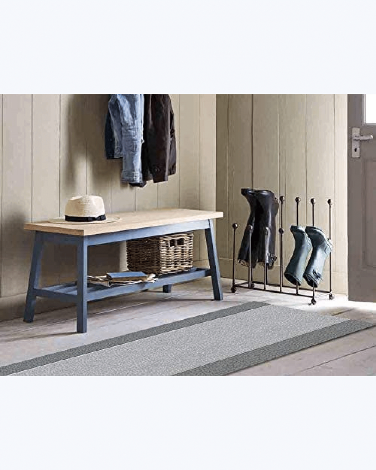 Tappeto Passatoia Antiscivolo e Antimacchia in PVC con Stampa Bourbon