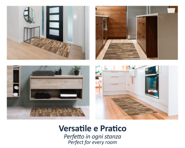 Tappeti Cucina Moderni e Antiscivolo | Passatoie PVC #06.PARQUETNATURAL