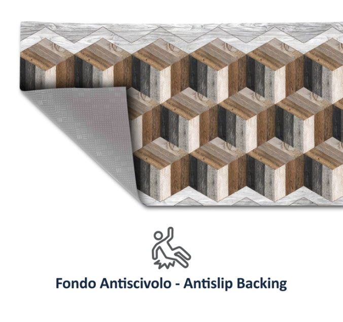 Tappeti Cucina Moderni e Antiscivolo | Passatoie PVC #474C.OBLIVION