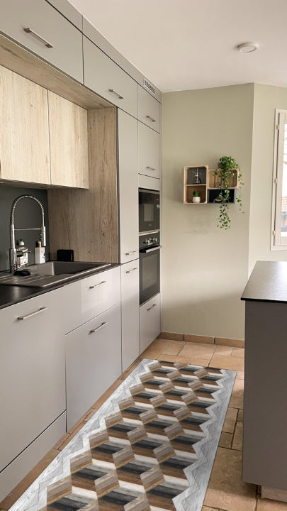Tappeti Cucina Moderni e Antiscivolo | Passatoie PVC #474C.OBLIVION