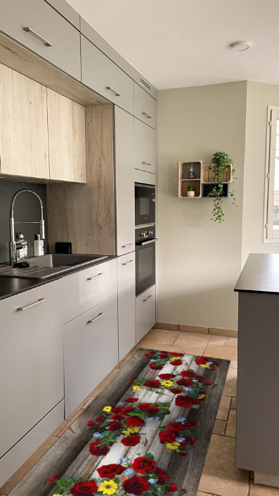 Tappeti Cucina Moderni e Antiscivolo | Passatoie PVC #475C.DOROTEA