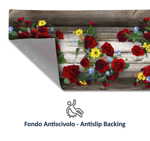 Tappeti Cucina Moderni e Antiscivolo | Passatoie PVC #475C.DOROTEA