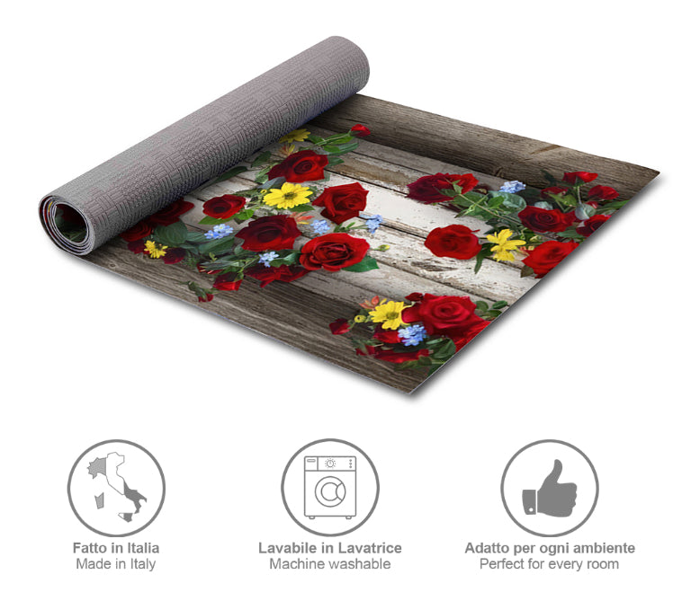 Tappeti Cucina Moderni e Antiscivolo | Passatoie PVC #475C.DOROTEA