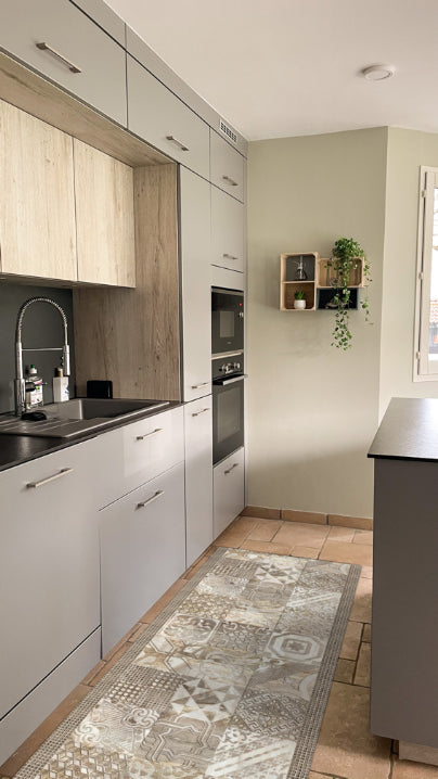 Tappeti Cucina Moderni e Antiscivolo | Passatoie PVC #476C.ATELIER