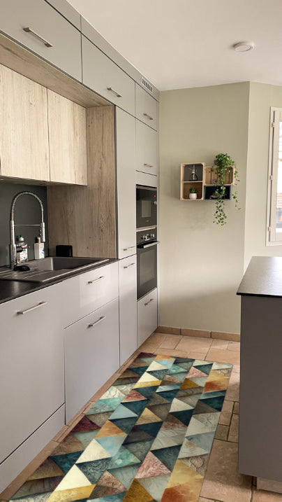 Tappeti Cucina Moderni e Antiscivolo | Passatoie PVC #483.PUZZLE