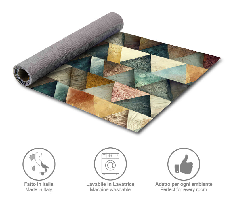 Tappeti Cucina Moderni e Antiscivolo | Passatoie PVC #483.PUZZLE