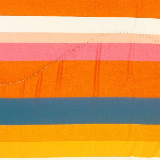 Piumone Invernale Made in Italy - Trapunta Invernale Fantasia Righe Multicolor