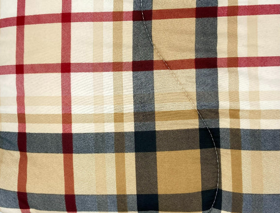 Piumone Invernale Made in Italy - Trapunta Invernale Fantasia Scozzese Beige