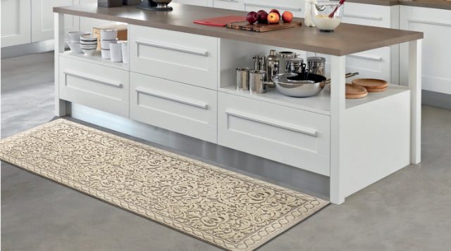 Tappeto Passatoia Antiscivolo per Cucina / Bagno | Fantasia Foliage