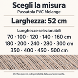 Tappeto Passatoia Antiscivolo e Antimacchia in PVC Stampa Melange