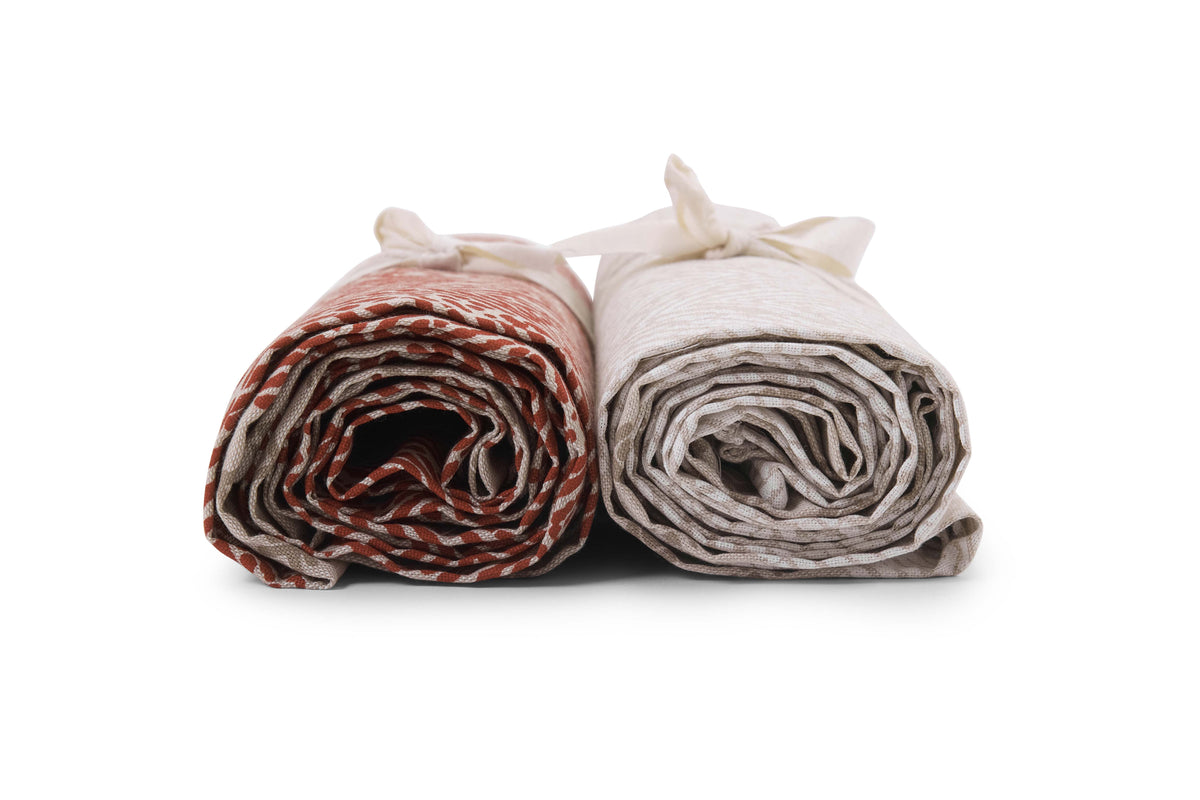 Telo Arredo Copritutto in Cotone Fantasia Tartan - Perfetto come Copriletto o Copridivano