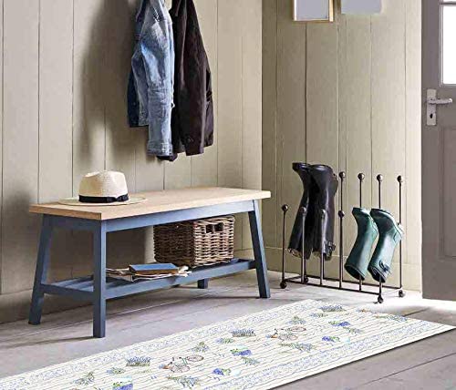 Tappeto Passatoia Antiscivolo e Antimacchia in PVC con Stampa Lavanda