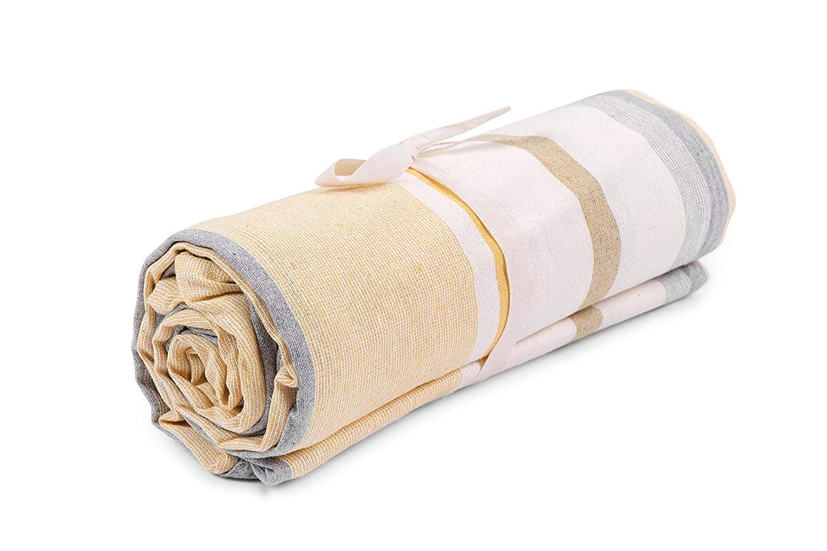 Telo Arredo Copritutto in Cotone Rigato - Perfetto come Copriletto o Copridivano