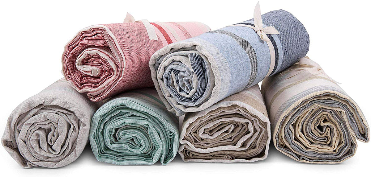 Telo Arredo Copritutto in Cotone Rigato - Perfetto come Copriletto o Copridivano