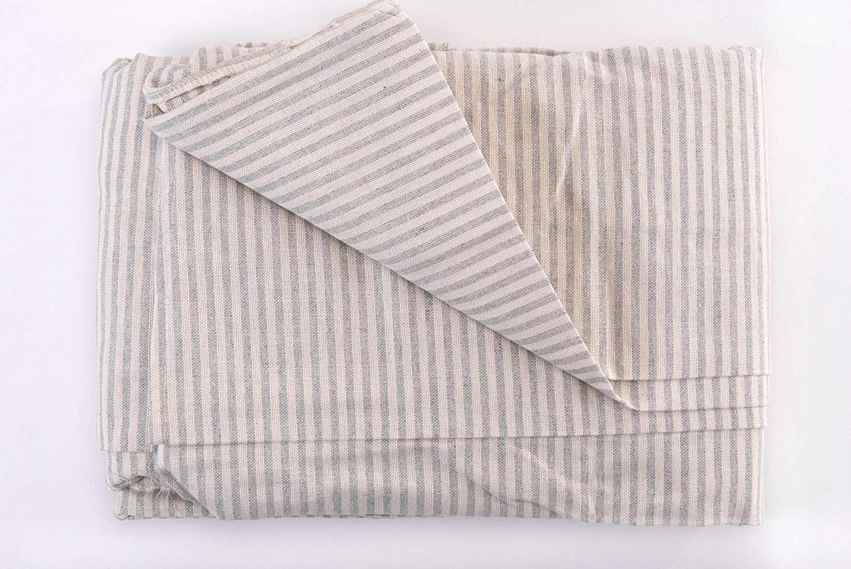 Copripoltrona / Copridivano con Lacci in Cotone | Righe Sottili