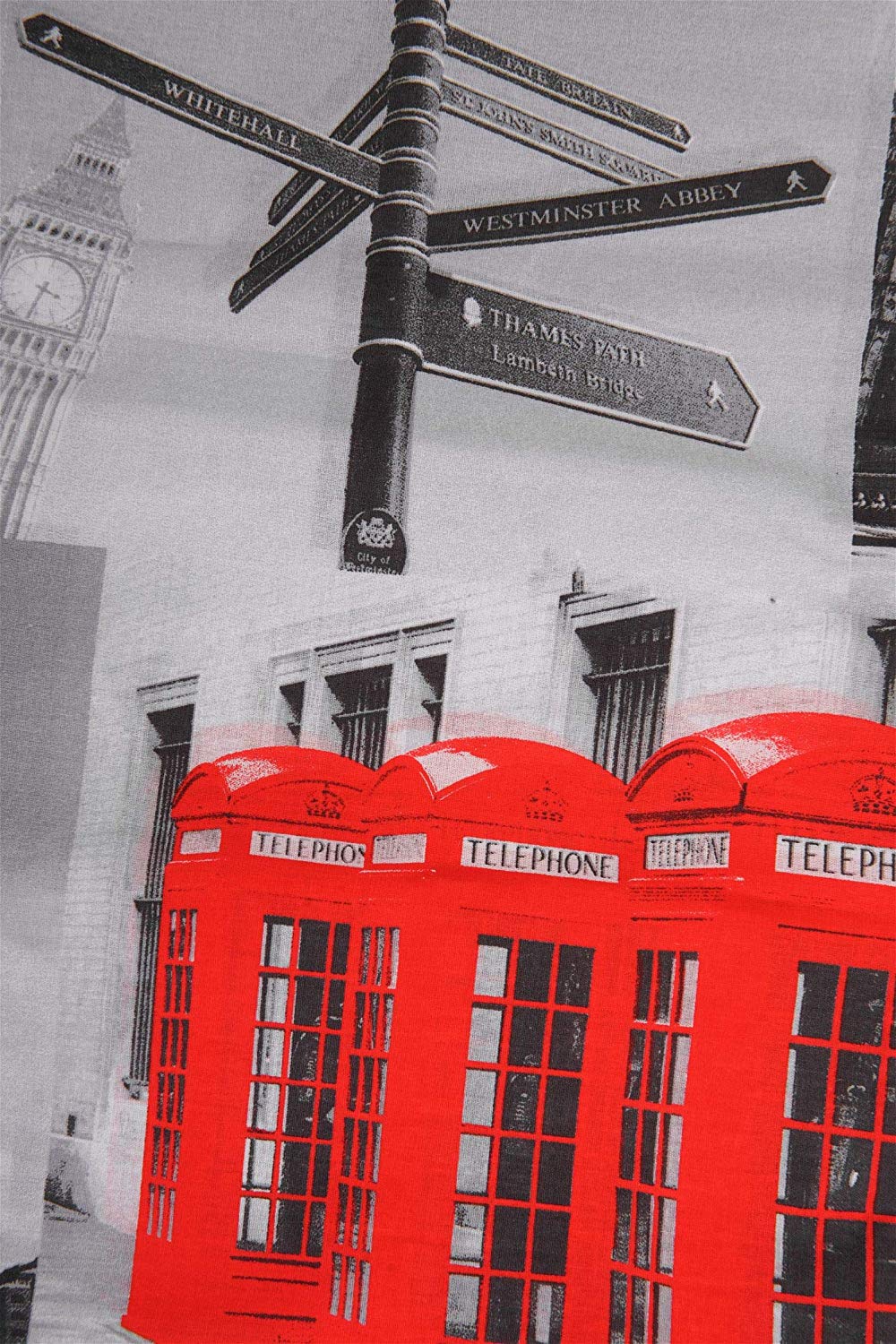 Telo Arredo Copritutto in Cotone Fantasia di Londra- Perfetto come Copriletto o Copridivano