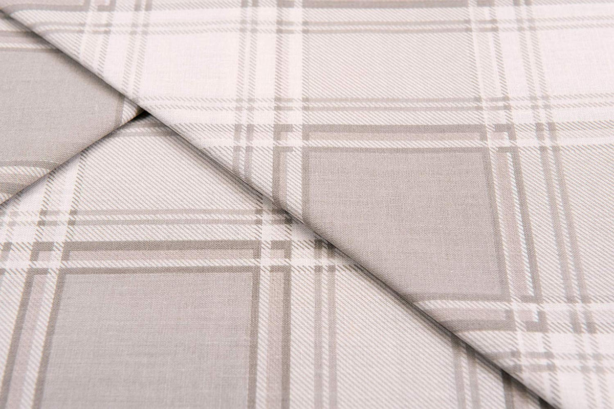 Sacco Copripiumino con Federe in Cotone con Stampa in Tartan Scozzese