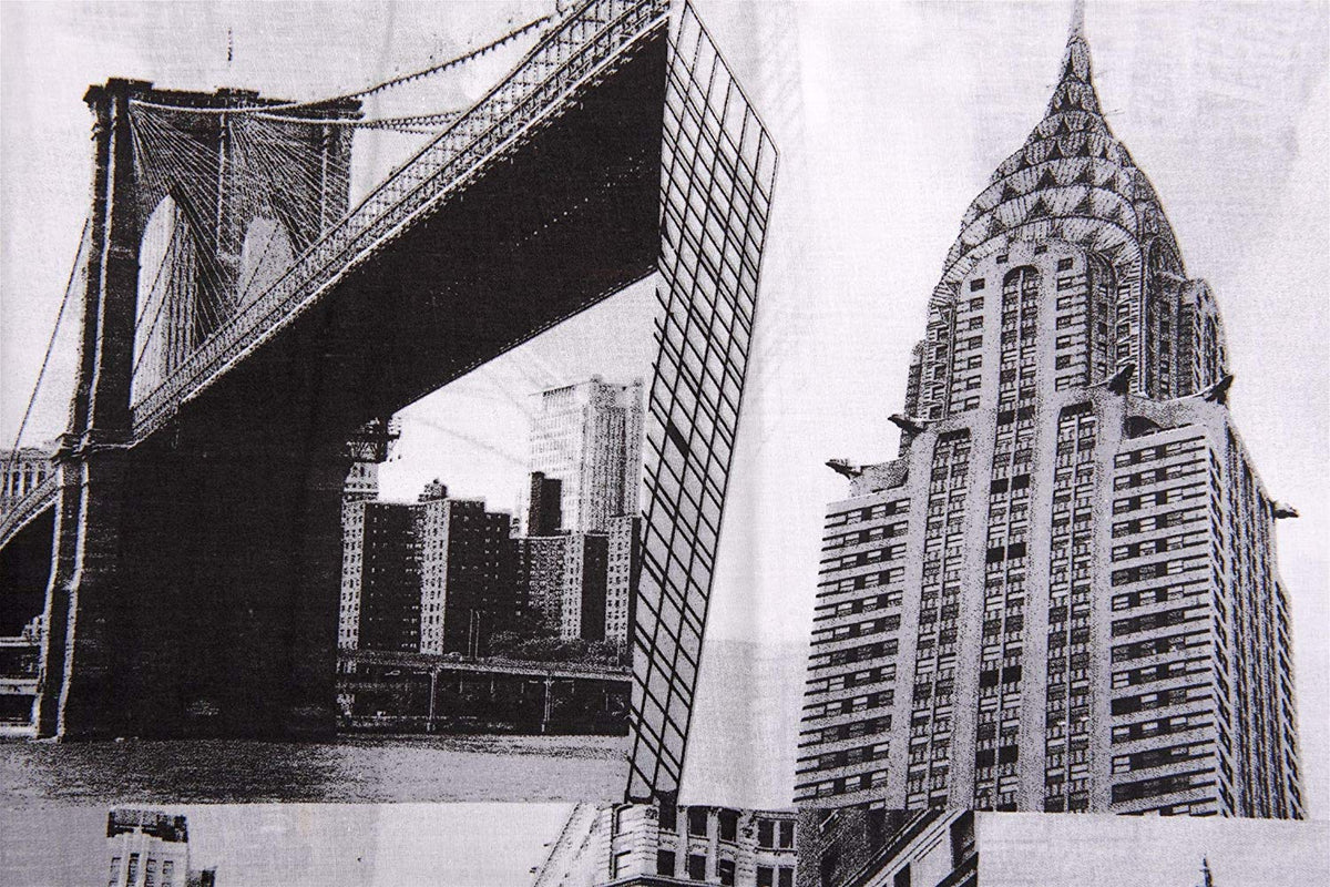 Telo Arredo Copritutto in Cotone Fantasia New York - Perfetto come Copriletto o Copridivano