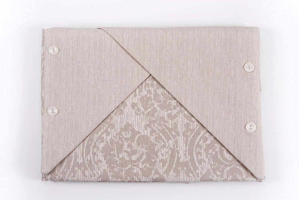 Sacco Copripiumino con Federe in Cotone con decorazione floreale in stile barocco