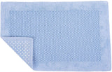 Tappeto Bagno in Cotone con fondo Antiscivolo Azzurro