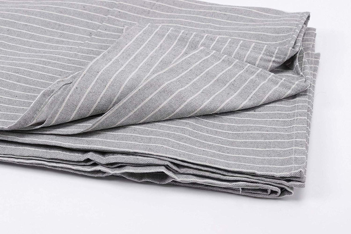 Telo Arredo Copritutto in Cotone a Righine - Perfetto come Copriletto o Copridivano