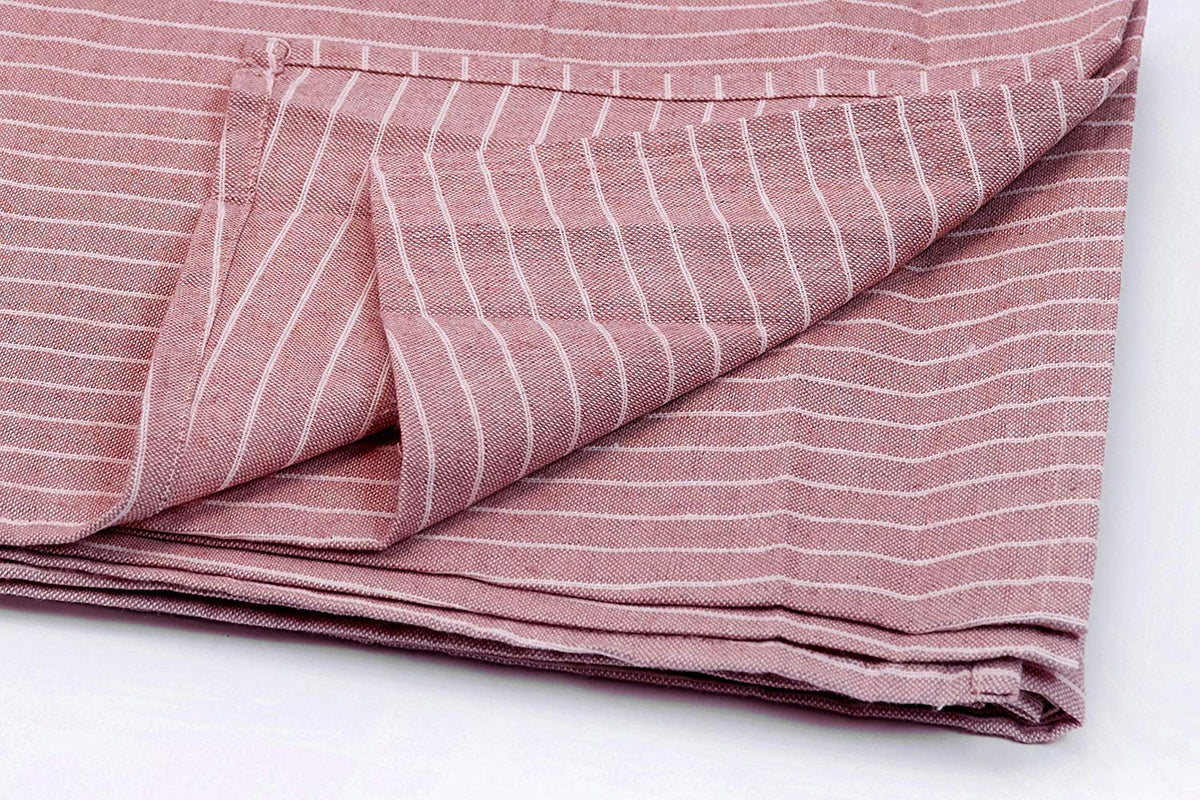 Telo Arredo Copritutto in Cotone a Righine - Perfetto come Copriletto o Copridivano