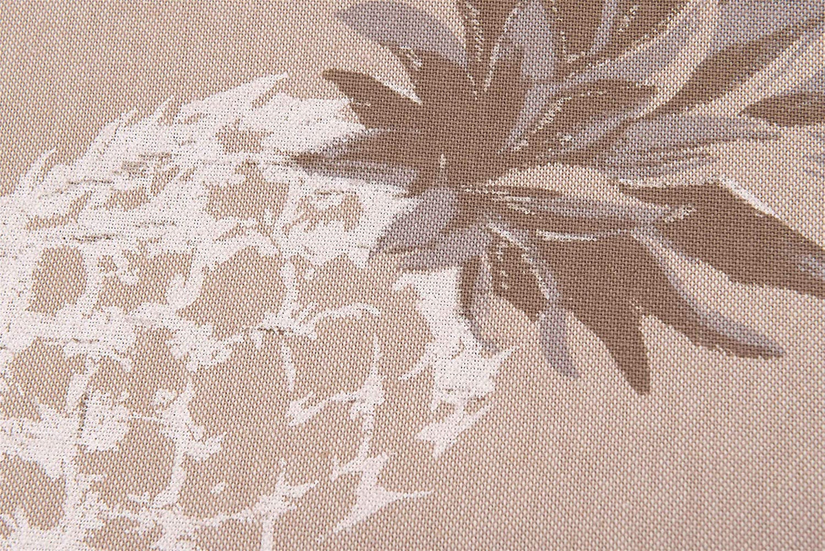 Telo Arredo Copritutto in Cotone Fantasia di Ananas - Perfetto come Copriletto o Copridivano