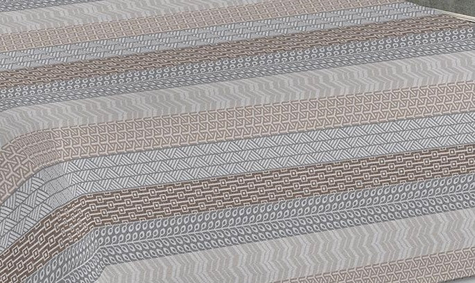 Lenzuolo Copriletto Estivo Cotone Piquet - Fantasia Geometrica