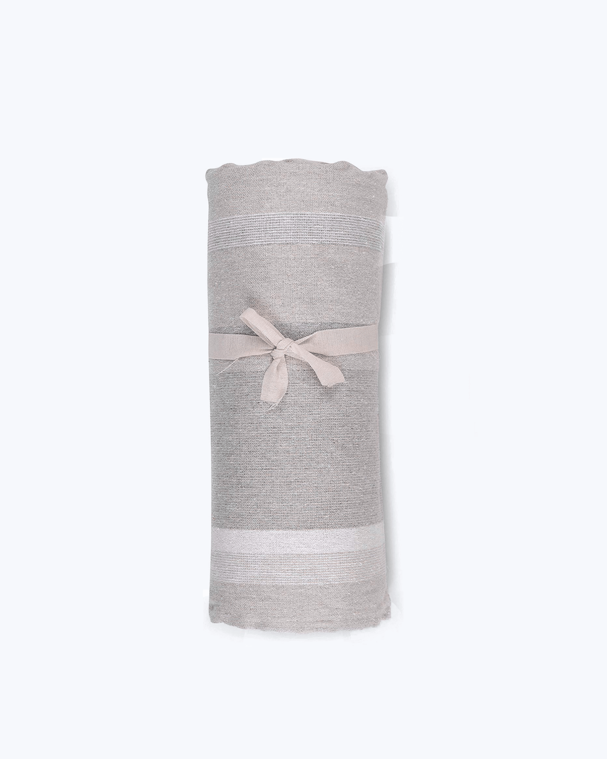 Telo Arredo Copritutto in Cotone Rigato - Perfetto come Copriletto o Copridivano Grigio