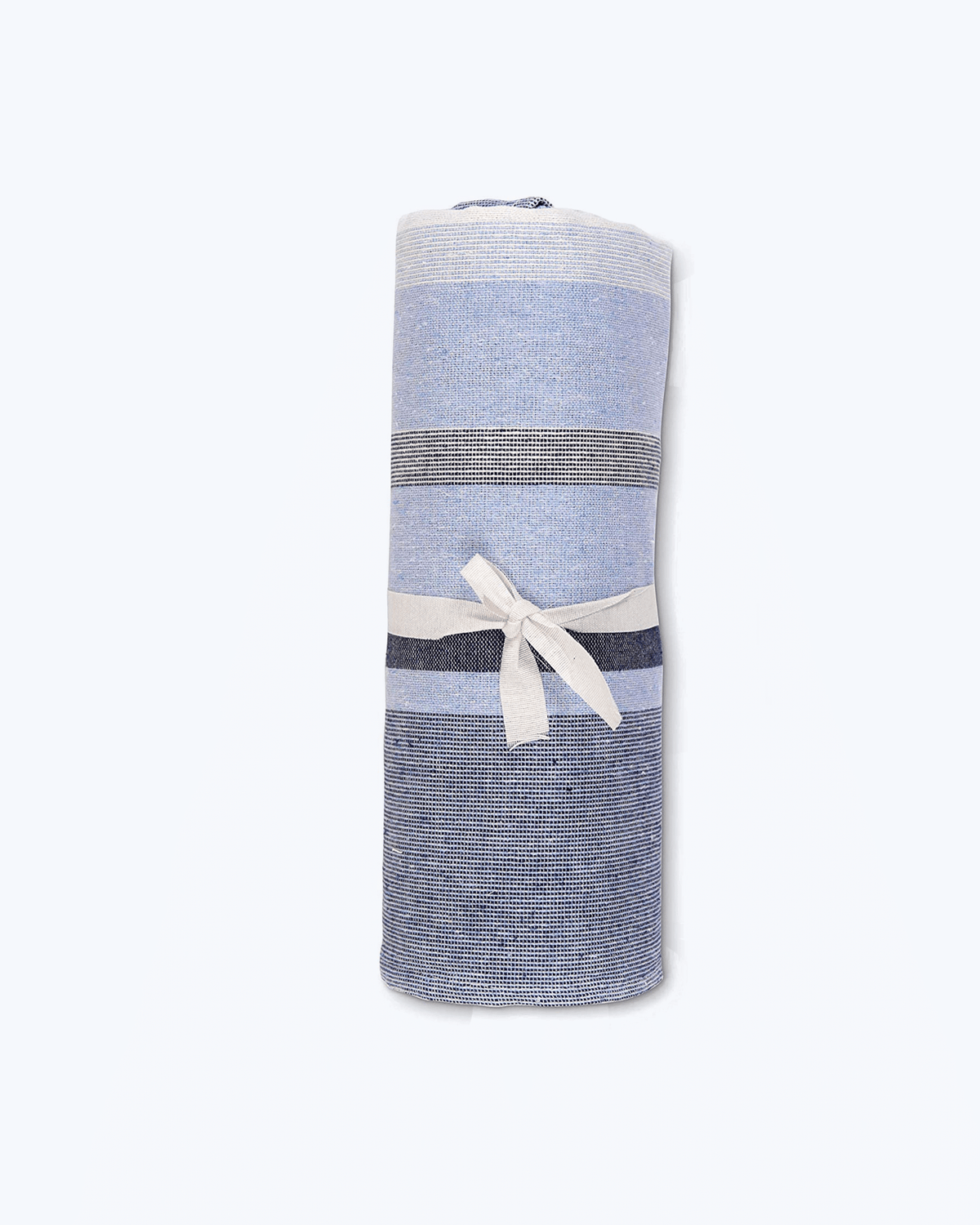 Telo Arredo Copritutto in Cotone Rigato - Perfetto come Copriletto o Copridivano Blu