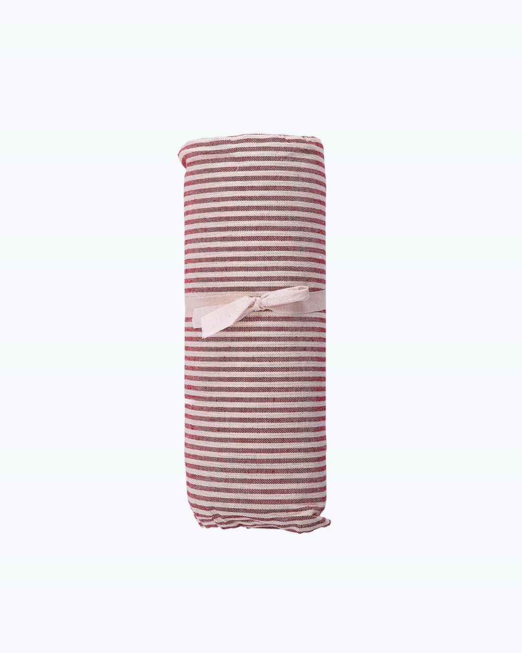 Telo Arredo Copritutto a Righine in Cotone - Perfetto come Copriletto o Copridivano Rosso