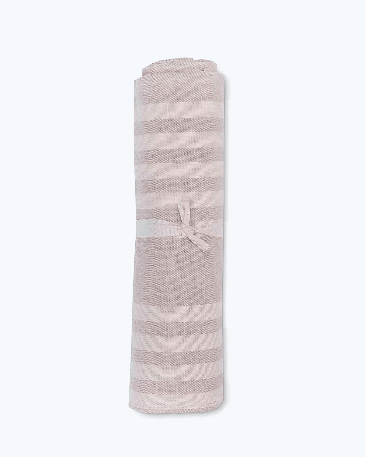 Telo Arredo Copritutto in Cotone con Righe - Il Perfetto Copriletto o Copridivano Beige