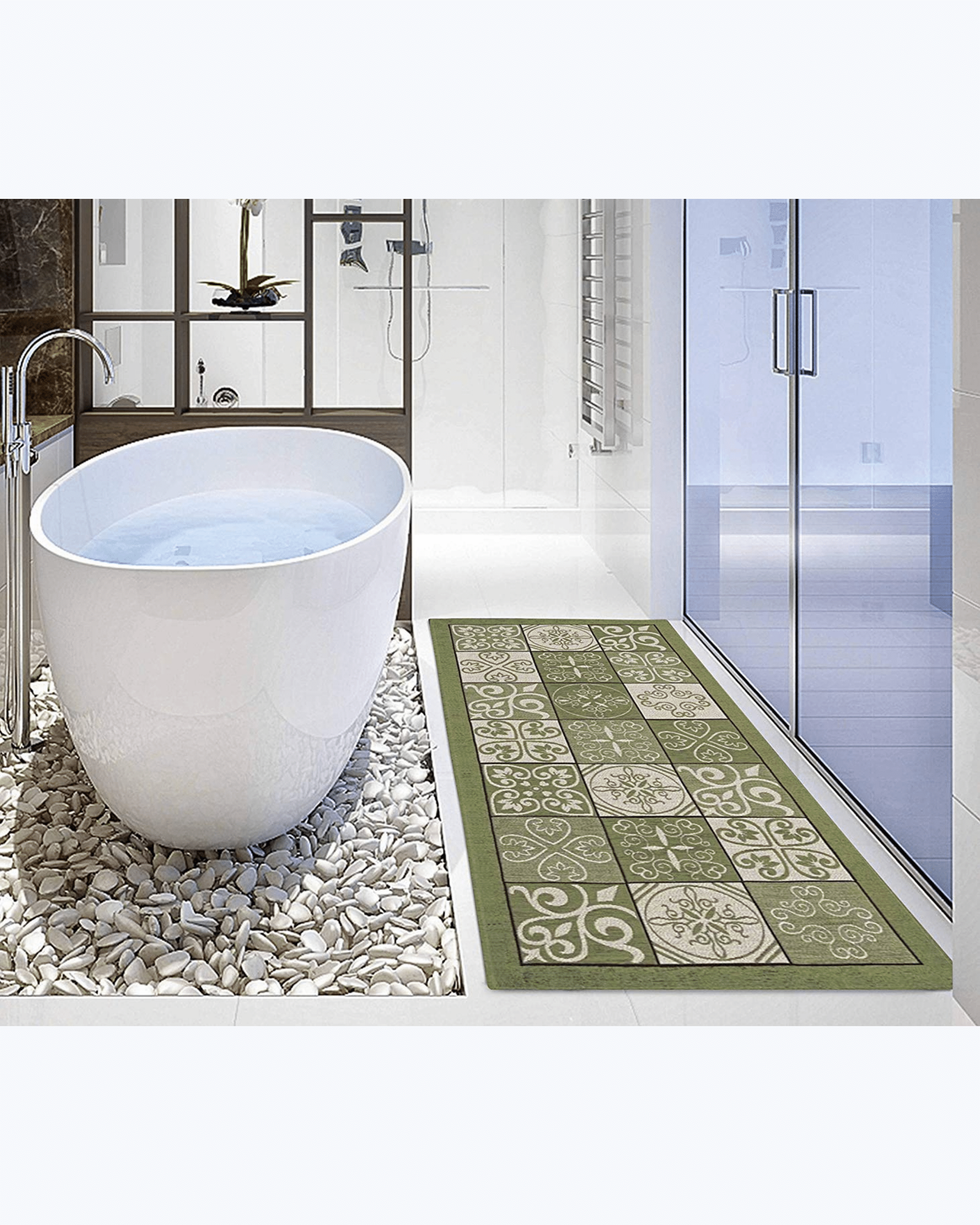 Zerbino a semicircolare a semicircolare – Tappeto assorbente Zerbino a semicircolare a semicircolare – Tappeto assorbente