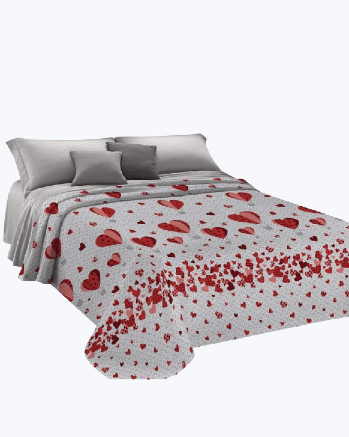 Lenzuolo Copriletto Estivo Cotone Piquet - Fantasia Mongolfiera Rosso