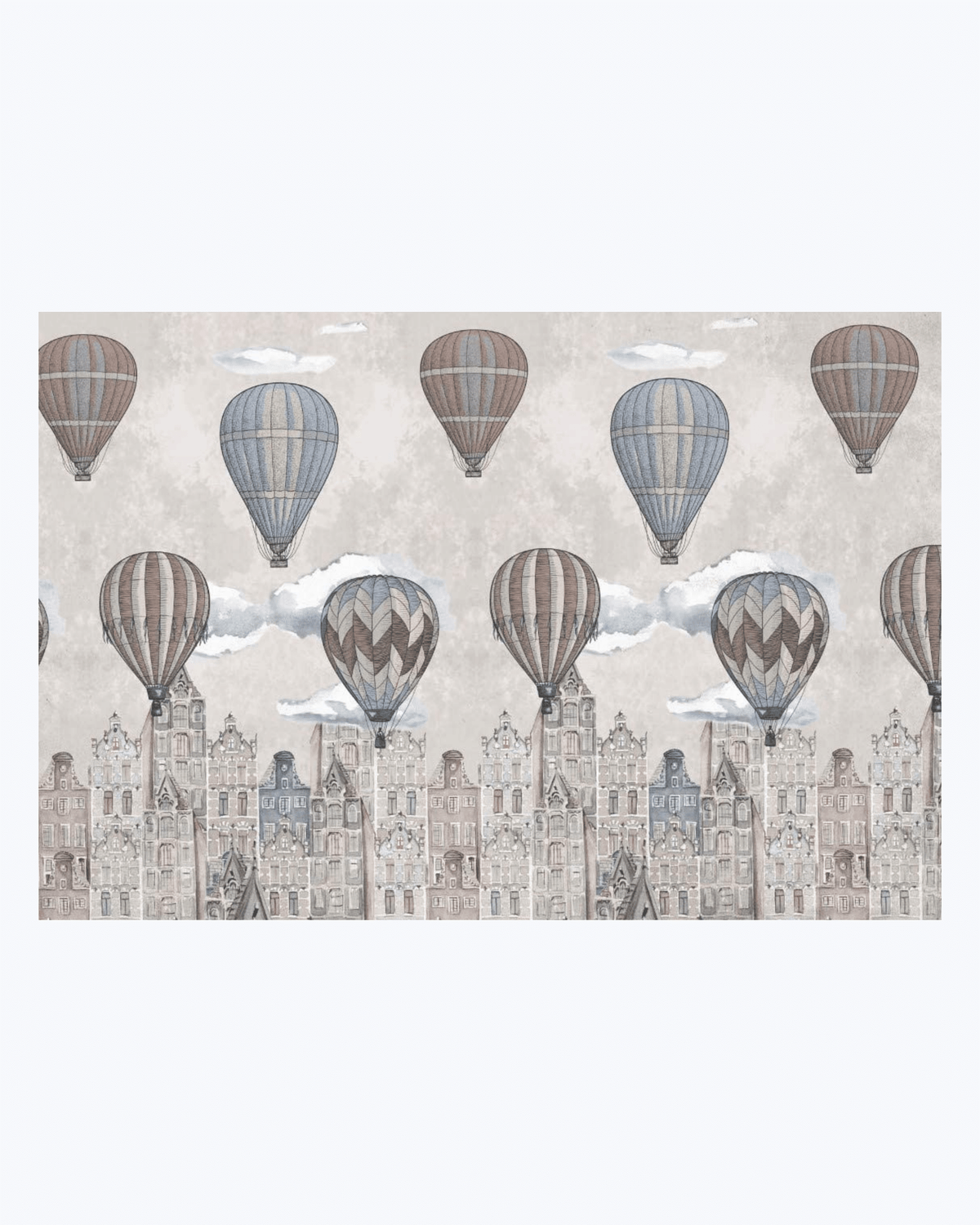 Lenzuolo Copriletto Estivo in Cotone Piquet - Fantasia Mongolfiere
