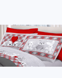 Set Lenzuola Letto in Cotone Made in Italy - Completo Letto Stampa Peluche