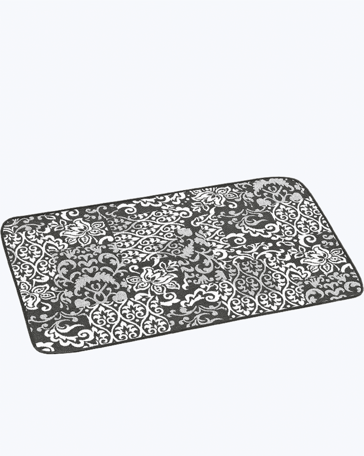 Tappeto Passatoia Antiscivolo per Cucina / Bagno | Fantasia a Patchwork Grigio