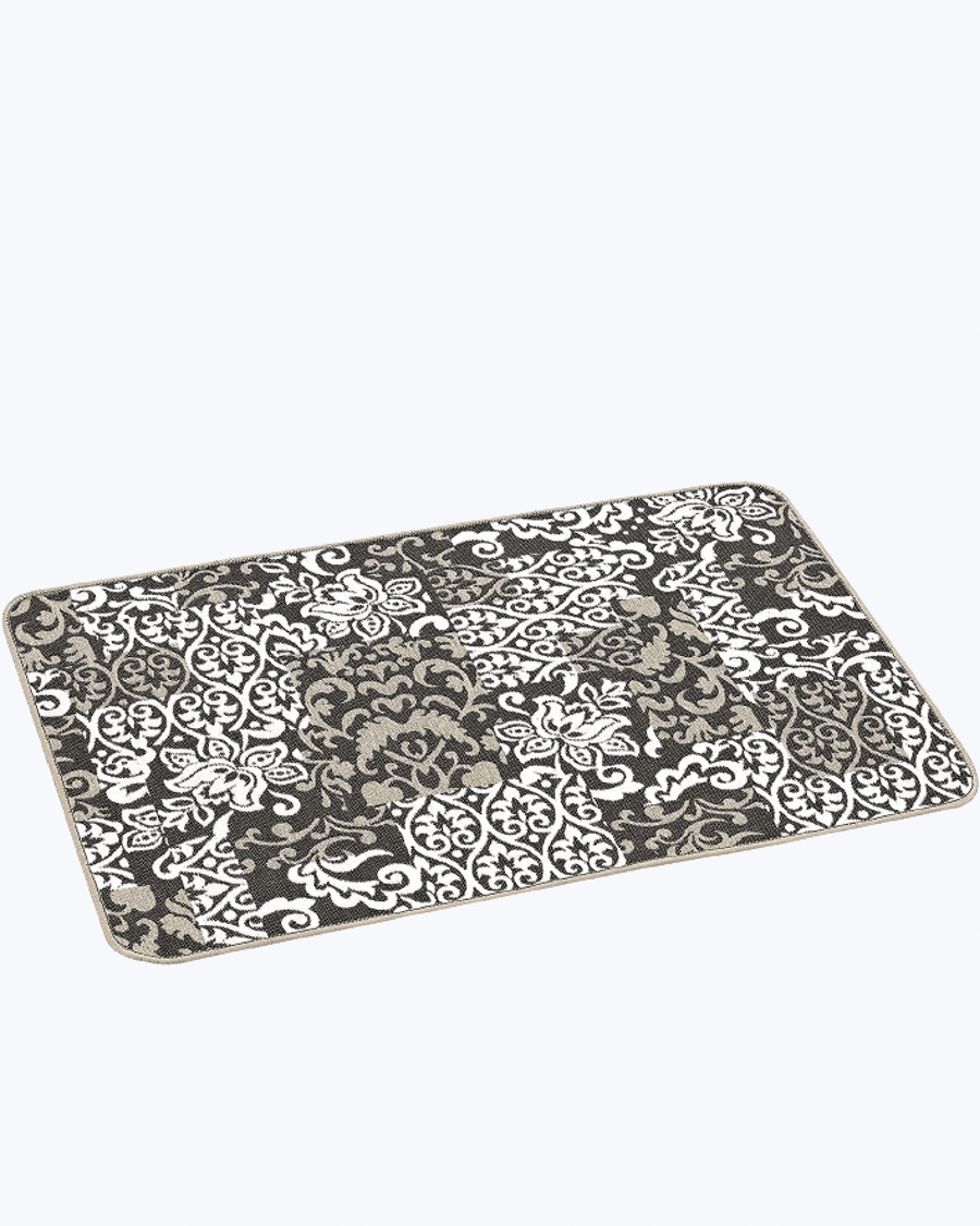 Tappeto Passatoia Antiscivolo per Cucina / Bagno | Fantasia a Patchwork Beige